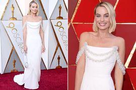 玛格特·罗比 (Margot Robbie) 在衣橱出现故障后因礼服折断而脸红了